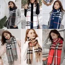 Cachecol Xadrez Feminino Lenço Pashmina Echarpe Unissex Para Frio Inverno