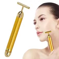 Dispositivo De Massagem Elétrica Massageador Facial Vibração Afina Rosto Bastão Mágico Anti olheira