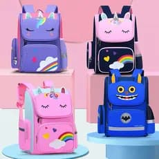 Mochila Escolar Infantil Mochila De Unicórnio Com Bolsa De Lápis