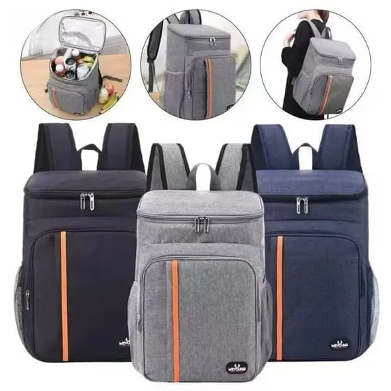Mochila Térmica Impermeável De Grande Capacidade Cooler Portátil Piquenique Quente Frio 18L