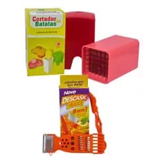 Kit Cortador de Batata + Descascador Fatiador 8 em 1 - Utilidade doméstica