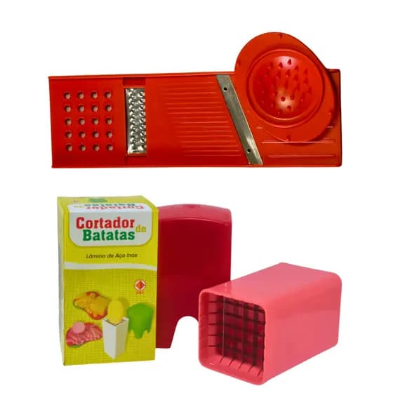 Kit Fatiador de batata Maxx + Cortador de batata - Utilidade Doméstica