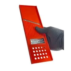 Ralador Fatiador de Legumes 4 em 1 Dupla Face Mandoline Cortador Descascador Boleador Em Aço Inox