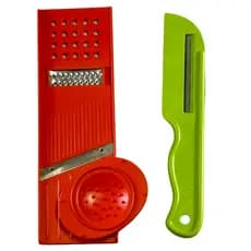 Kit Fatiador de couve fininha + Fatiador 8 em 1 lâmina aço inox - Utilidade doméstica -cozinha
