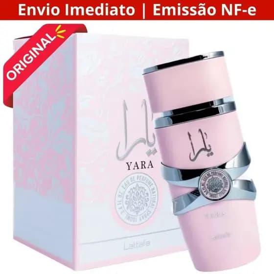 Perfume Árabe Lattafa Yara Rosa feminino Original - 100ml -Envio imediato