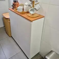 Balcão Buffet 100% MDF/buffet aparador/tampo freijó