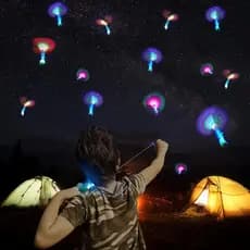Kit 5/10/15/20/25/30 Avatar Voador LED Brilhante Estilingue Helicóptero Foguete Brinquedo Criança
