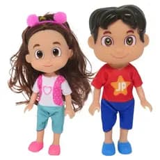 Bonecos Maria Clara E JP 15Cm Promoção Brinquedo Infantil