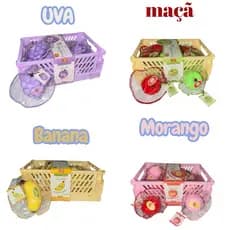 quishy Anti-Stress Frutas de Aperto –Morango, Uva, Maçã e Banana | Relaxamento Alívio de Estresse JJ003