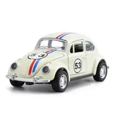 Carro de brinquedo infantil de metal Herbie Beetle 53, portas e capô podem ser abertos Novo Miniatura Carro