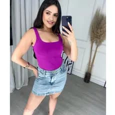 BLUSINHA REGATA SUPLEX MODINHA FEMININA ALCINHA FINA FORRADA