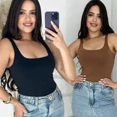 KIT PARA GÊMEAS MODA FEMININA VERÃO PRETA E MARROM PROMOÇÃO