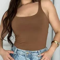 REGATA FEMININA TAMANHO ÚNICO SUPLEX MODA LUXURIA SUPLEX VERÃO