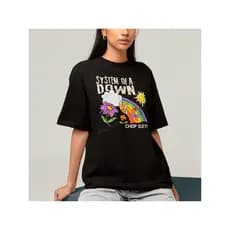 Camiseta Algodão Unissex Tshirt System Of A Down Chop Suey