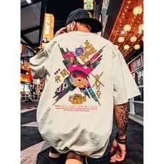 FLUXOGEEK Camisa Camiseta Oversized Streetwear Anime Piece Chopper Série REF 7095 FLUXOGEEK
