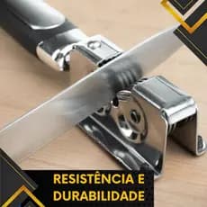 Afiador Amolador Manual Faca Tesoura Aço Inox Cozinha Profissional  Amolador de Faca Afiador