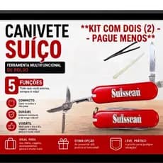 Canivete Suiço Ferramenta Multifuncional de Bolso com Chaveiro - 5 Funções segurança e praticidade