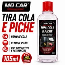 Removedor de Cola e Adesivo | Tira Grude e Tira Piche 105ml MD Car - Limpeza Fácil e Imediato