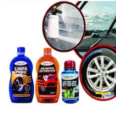 Limpeza Automotiva   - Shampoo automotivo - Pretinho para Pneu- Limpa Parabrisa  MDCAR
