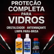 Cristalizador   |  Antiembaçante  |  Limpa parabrisa |  Kit Para Limpar Vidro – Visão Perfeita MD Car🚘💦