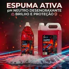 Shampoo Lavar Carro - Lavar Moto MDCar – Neutro Concentrado, Desengraxante, Espuma Ativa e Brilho