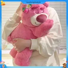 Boneca de pelúcia morango urso abraço urso boneca cama travesseiro almofada crianças meninos meninas presentes aniversár