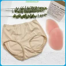 300g Natral Almofada De Silicone Realçador Falso Bunda Calcinha Hip Levantador Roupa Interior Invisível Inferior Shaper