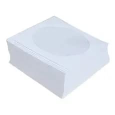 100 Envelope Cd Dvd Branco C/visor Transparente