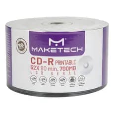 50 Unidades Cd Virgem Maketech 700mb 80min Imprimível Printable