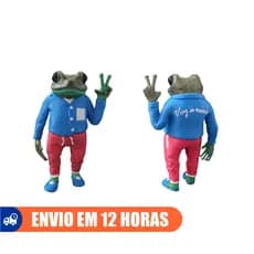 Coleção Sapo Concho Bad Bunny Figure Action + La casita Porta-Chaves + DTMF Cadeiras do Álbum Geek