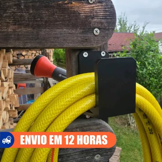 (ENVIO RÁPIDO) Suporte p/ Mangueira Jardim Organizador Horta Pátio Varanda Resistente Montagem Fácil