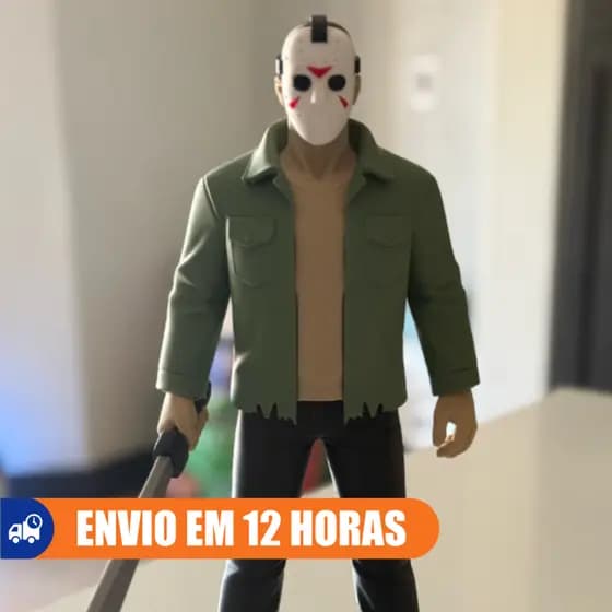 Figure Jason Voorhees Sexta-Feira 13 20cm -  Boneco Terror Colecionável Máscara Hockey Presente Geek
