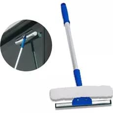 Rodo Limpa e Seca Vidros Profissional 25cm com Cabo Aluminio de 50cm