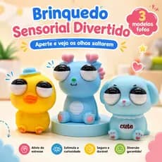 Brinquedo Sensorial Anti Stress Squishy Fidget Toy Bichinho Aperta Salta Olhos Infantil Fofo