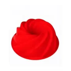 Forma de Bolo Vazada Espiral Silicone BOLO TORTA PUDIM 23CM