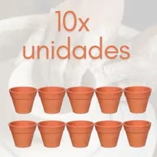 Kit 10 Mini Vasos 8x7cm para Plantas Suculentas Cactos Vasinhos Decorativos Casa Mesa Sala