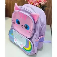 Mochila Infantil média, tamanho 33 cm, rosa e azul, eventos, presentes, material escolar, escola