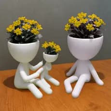 Vaso Robert Plant Tam Grande 9cm e 12cm para mini planta suculentas enfeite de mesa e ambiente achadinhos
