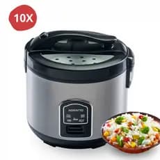 Panela Elétrica de Arroz 10 Xicaras Elétrica Agratto Visor Vidro