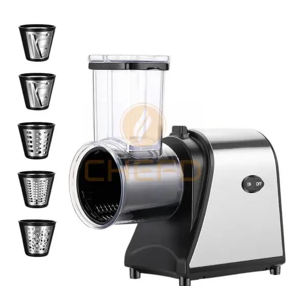 Ralador e Fatiador Elétrico 1000W – Prático para Legumes, Queijos e Preparos Rápidos