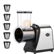 Ralador e Fatiador Elétrico 1000W – Prático para Legumes, Queijos e Preparos Rápidos