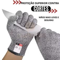 Luva de Açougueiro  com Proteção HPPE, Importada da Ásia, Resistente a Cortes