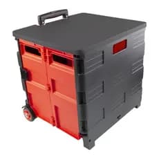 Carrinho Dobrável Compacto com Capacidade de 50L e Rodas de Silicone