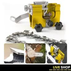 Amolador de Corrente para Moto-serras 5 Cabeças - Amarelo e Eficiente