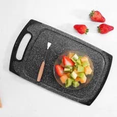 Tábua Profissional Preta para Sushi, Verduras e Preparos Variados