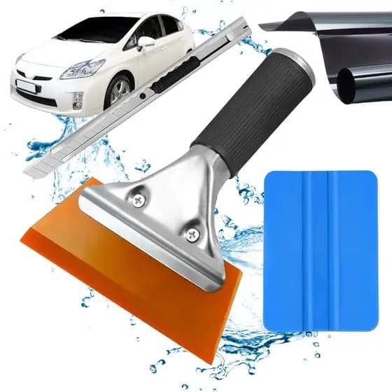 Rodo de Silicone, Espátula e Estilete: Kit Completo para Aplicação de Insulfilme