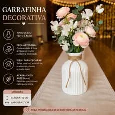 kit de vaso  DECORATIVO DE GESSO de garrafinha,  CACTUS não acompanha PLANTAS ARTIFICIAS.