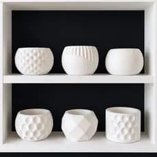Conjunto decorativo com 6 vasos sem planta artificial para decoração sala quarto banheiro lavabo envio full