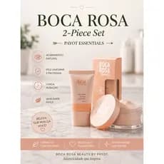 kit 2 Boca Rosa Pó Facial Solto by Pay ot 20g+ Base Líquida Matte Perfect