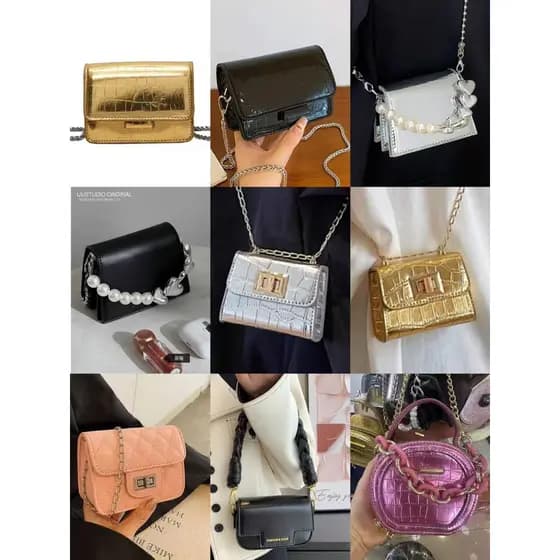 Mini Bag De Moda Corpo Cruzado Ombro Casual De Corrente Feminina